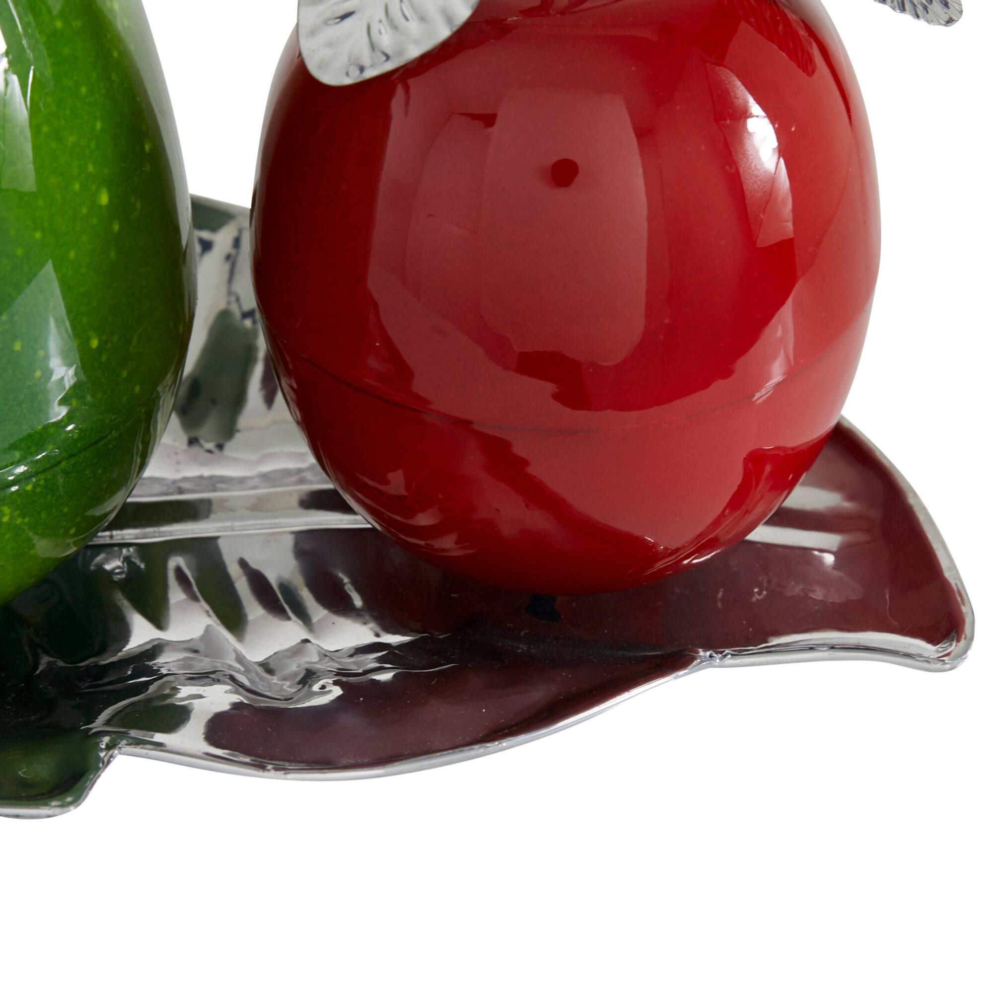 Multi Iron Traditional Decorative Fruit with Tray, 11" x 18" x 10"